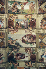 Ceiling in the Sistine Chapel, Dec. 2003