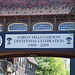 Centennial Sign on the Bridge in Station Square in Forest Hills Gardens, April 2010