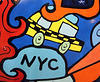 Detail of A Day in the Big Apple by Billy in Sony Plaza, March 2008