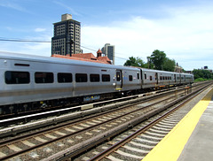 Approaching Train in the Forest Hills Long Island Railroad Station, July 2007