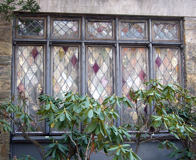 A Stained Glass Window in Forest Hills Gardens, January 2008