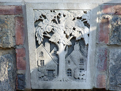 Detail of a Relief on the Inn Apartments in Forest Hills Gardens, January 2008