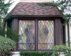 A Stained Glass Window in Forest Hills Gardens, January 2008