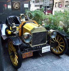 Old Ford on the Sidewalk in front of the Kimberly Hotel in Midtown, August 2010