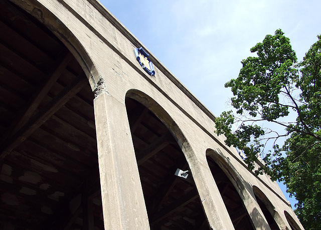 Detail of the West Side Tennis Club's Stadium in Forest Hills Gardens, July 2007