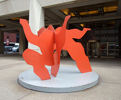 Red Flying Group by Ann Gillen on Third Avenue and 54th Street in New York City, March 2011