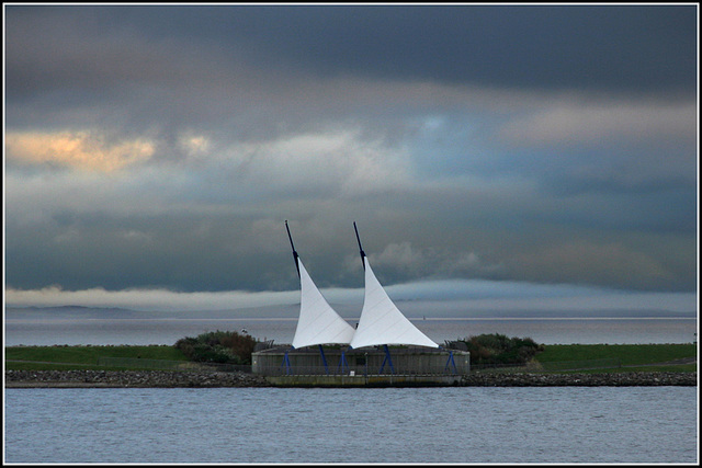 Cloud, Sea, Barrage and Bay.