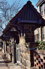 Gates in Front of the Attatched Houses on Greenway Terrace in Forest Hills Gardens, April 2007