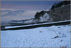 Snow on the beach