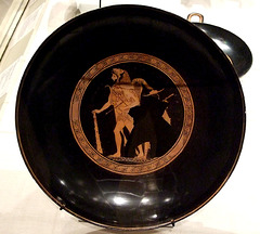Kylix with Herakles in the Tondo by Onesimos as Painter and Euphronios as Potter in the Metropolitan Museum of Art, December 2007