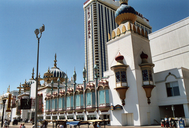 The Taj Mahal Hotel and Casino from the Boardwalk in Atlantic City, Aug. 2006