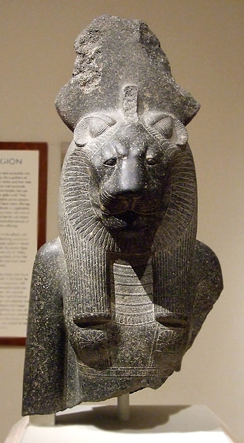 Bust from an Enthroned Statue of Sakhmet in the Brooklyn Museum, August 2007