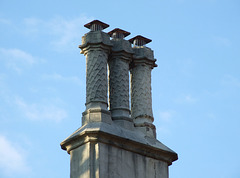 Detail of the Chimney on a White House in Forest Hills Gardens, January 2008