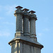 Detail of the Chimney on a White House in Forest Hills Gardens, January 2008