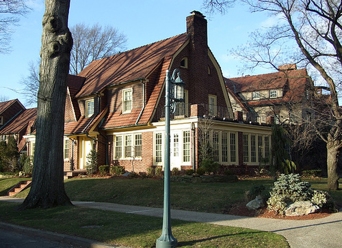 Brick House in Forest Hills Gardens, January 2008