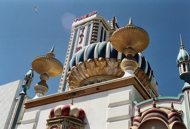 The Taj Mahal Hotel and Casino from the Boardwalk in Atlantic City, Aug. 2006