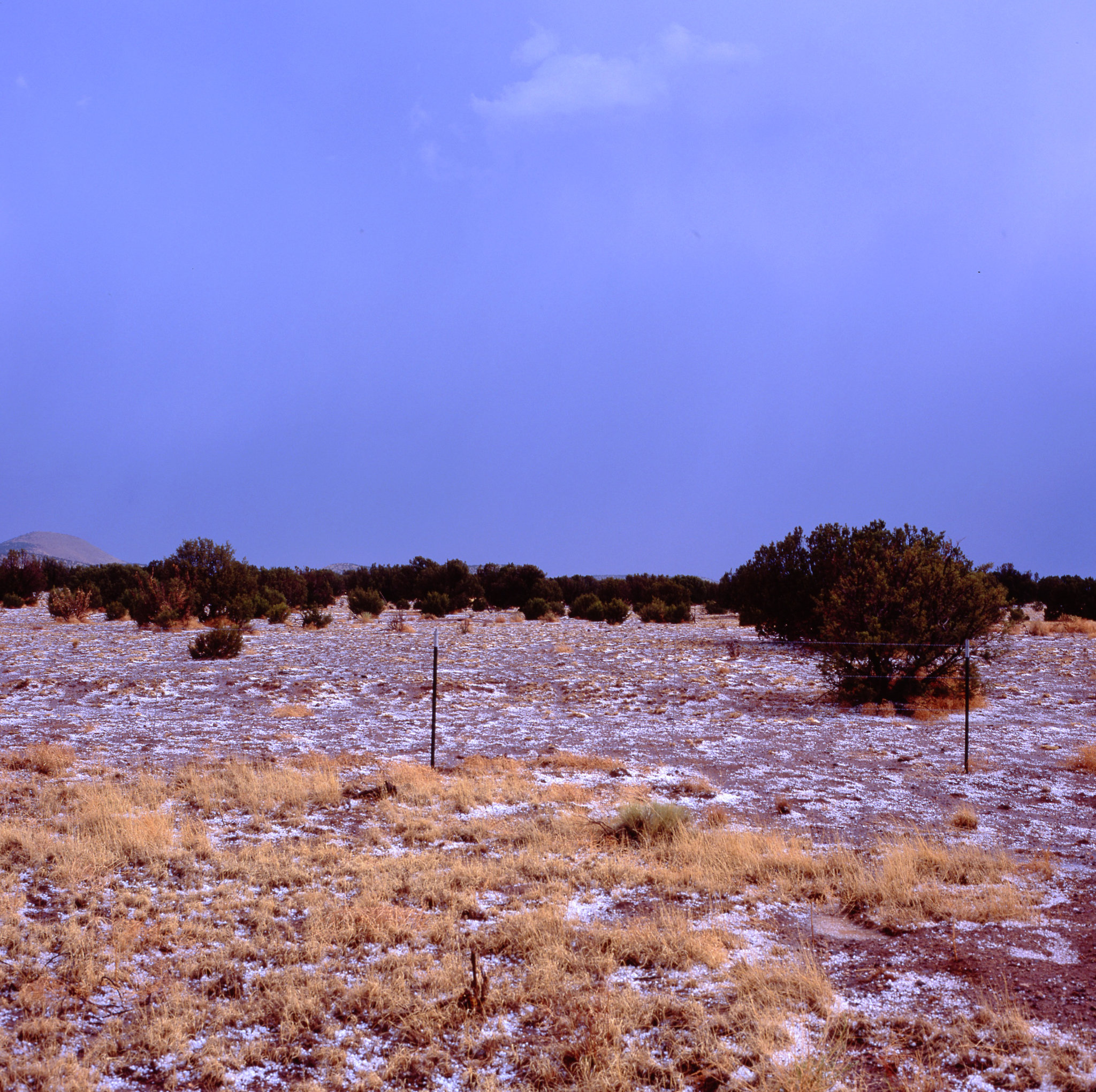 Hail in the desert