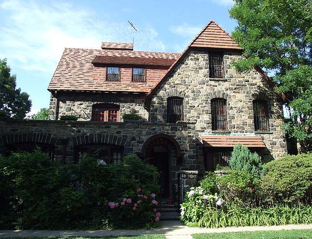 Stone House on Continental Avenue in Forest Hills Gardens, July 2007