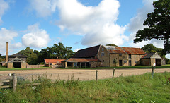 2. Park Farm, Henham, Suffolk. General view of complex from SW