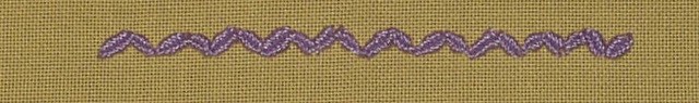 #75 - Woven Zig Zag Chain stitch