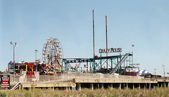 Beach & the Steel (Amusement) Pier From the Boardwalk in Atlantic City, Aug. 2006