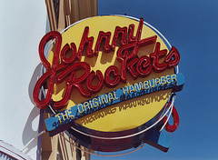 Johnny Rockets Sign on the Boardwalk in Atlantic City, Aug. 2006