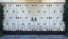 Detail of a Garage Door in Forest Hills Gardens, April 2010