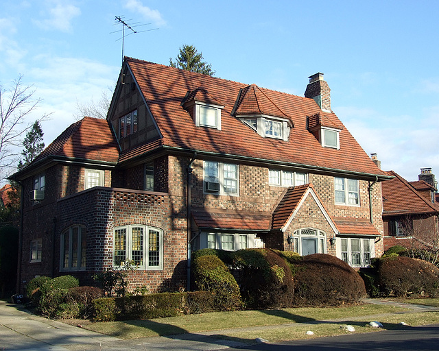 Brick House in Forest Hills Gardens, January 2008