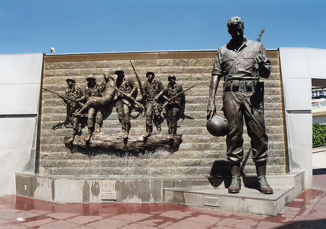 Korean War Memorial on the Boardwalk in Atlantic City, Aug. 2006v