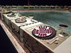 Detail of The Dinner Party by Judy Chicago in the Brooklyn Museum, August 2007