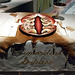 Setting for the Primordial Goddess in the Dinner Party by Judy Chicago in the Brooklyn Museum, August 2007