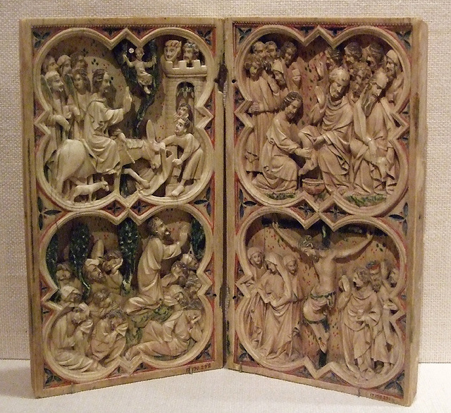 Painted Ivory Diptych in the Metropolitan Museum of Art, February 2010