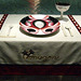 Setting for an Amazon in the Dinner Party by Judy Chicago in the Brooklyn Museum, August 2007