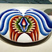 Detail of the Plate for Hatshepsut in the Dinner Party by Judy Chicago in the Brooklyn Museum, August 2007
