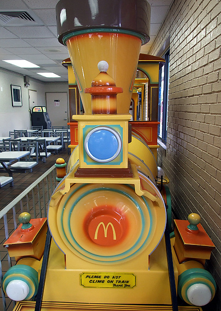 The Train Inside McDonalds on Metropolitan Avenue in Forest Hills, July 2007