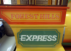 Detail of the Train Inside McDonalds on Metropolitan Avenue in Forest Hills, July 2007