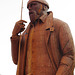 Fisherman - metal statue at Filey, North Yorkshire