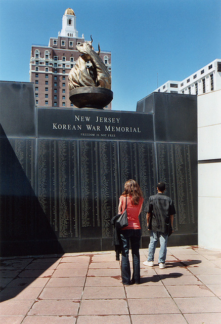 Contemplation:  The Korean War Memorial on the Boardwalk in Atlantic City, Aug. 2006