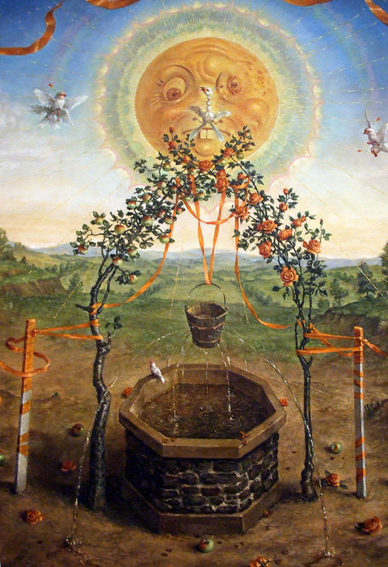 Detail of Wishing Well in the Brooklyn Museum, August 2007