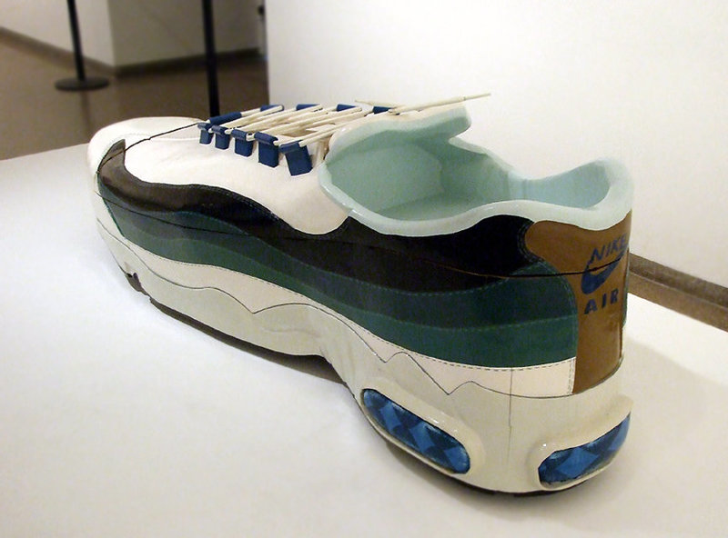 Coffin in the Form of a Nike Sneaker in the Brooklyn Museum, August 2007