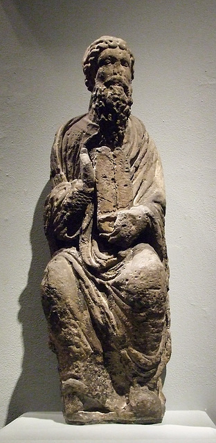 Limestone Sculpture of Moses with the Tablets of Law in the Metropolitan Museum of Art, March 2009