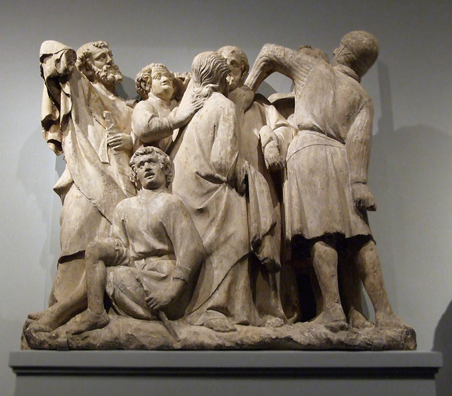 Limestone Relief with the Betrayal and Arrest of Judas in the Metropolitan Museum of Art, January 2011