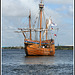 The Mathew cruising Cardiff Bay