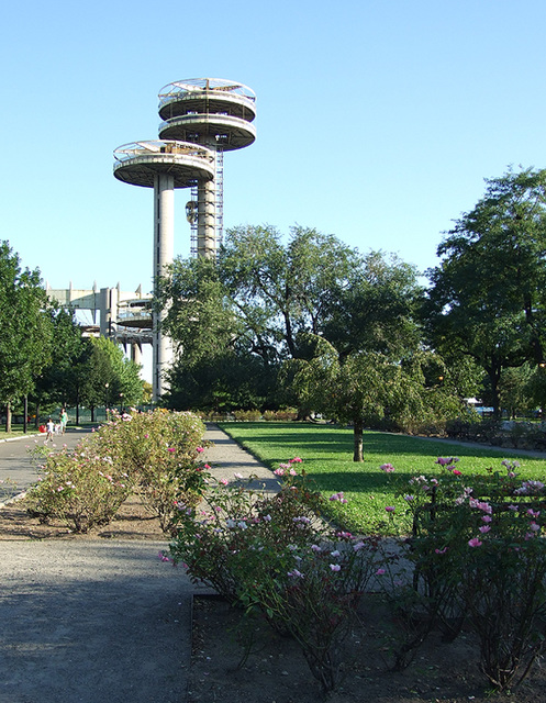 Towers from the NY State Pavilion from the World's Fair in Flushing Meadows-Corona Park,  September 2007