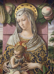 Detail of the Madonna and Child by Carlo Crivelli in the Metropolitan Museum of Art, January 2010