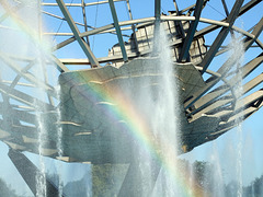 Rainbow and the Unisphere in Flushing Meadows-Corona Park, September 2007