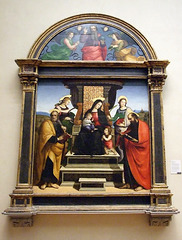 Madonna and Child Enthroned with Saints by Raphael in the Metropolitan Museum of Art, December 2007