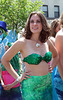 Mermaid in Green at the Coney Island Mermaid Parade, June 2010