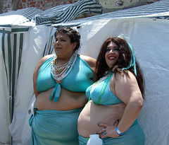 Plus Size Mermaids at the Coney Island Mermaid Parade, June 2010