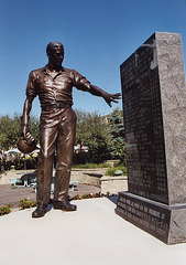 The Bronze Memorial Dedicated to Laborers on the Boardwalk in Atlantic City, Aug. 2006